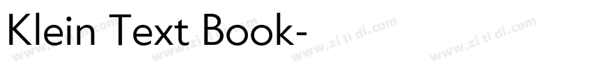 Klein Text Book字体转换